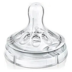 Avent 2 tettarelle natural in silicone flusso regolabile 3 m+
