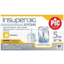 Pic Ago Insupen 31G 5mm  - confezione da 100 aghi sterili per insulina