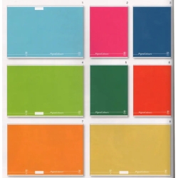 Colours - 3 Quaderni Maxi Cartonato Rigatura Q 80gr