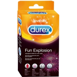 Durex Fun Explosion - confezione da 18 profilattici misti
