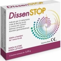 DissenStop 12 Bustine - Indicato per il trattamento di diarrea acuta e cronica