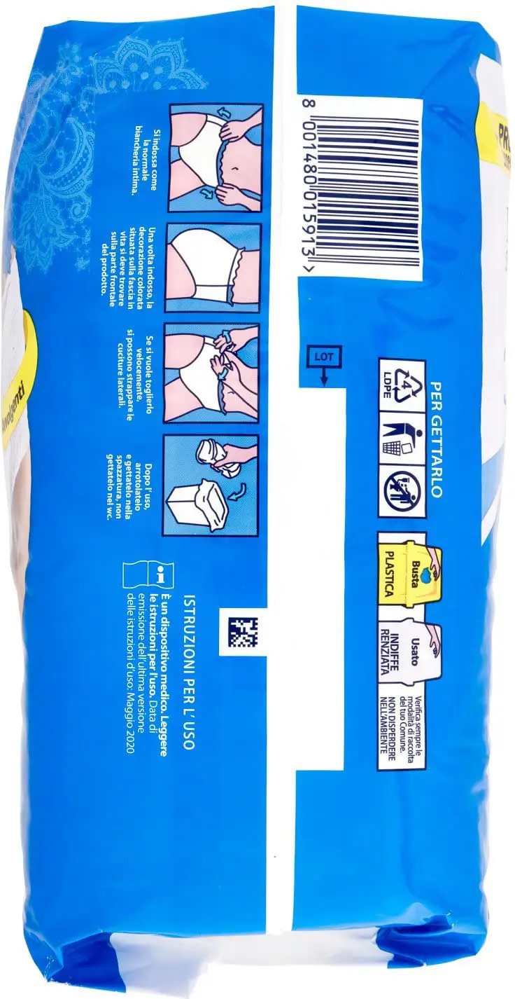 Lines Specialist Lady - 8 Mutandine Assorbenti Per Incontinenza Plus Taglia M