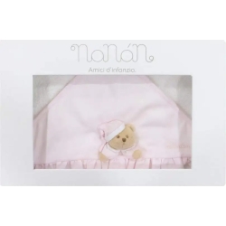 NANAN Puccio - Accappatoio per neonati Colore Rosa