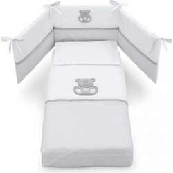 Charly - Completo Piumone colore Bianco Grigio