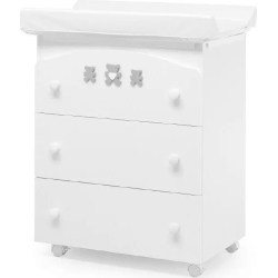 Molly - Cassettiera fasciatoio Colore Bianco Grigio
