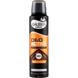 Sauber Men Deoactive Sport & Stress - Deodorante Invisibile Spray 150 ml