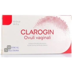 Clarogin 10 Ovuli - Aiuta le Difese Naturali dell'Ambiente Vaginale