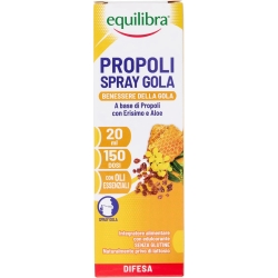Equilibra Propoli Spray 20 ml - Integratore Utile Alle Prime Vie Respiratorie