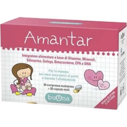 Amantar - Integratore per gravidanza e allattamento 20 compresse + 20 capsule molli
