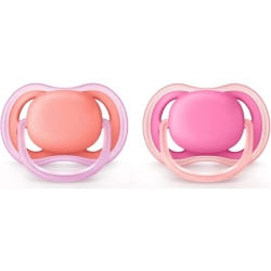 Avent Ultra Air - 2 Succhietti per bambini 6-18m colori assortiti