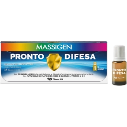 Massigen Pronto Difesa 14 Flaconcini da 10 ml - Integratore Per Il Sistema Immunitario