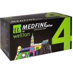 Wellion Medfine 4 - 100 Aghi Per Penna Da Insulina - 32G (4 mm)