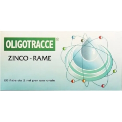 Zinco-Rame 20 Fiale Da 2 ml - Integratore Di Zinco-Rame