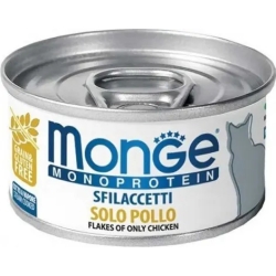 Monoprotein Sfilaccetti Pollo - cibo umido per gatti 80 gr