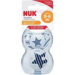 Trendline - Succhietto in silicone con clip 0-6m