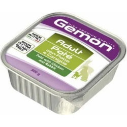 GEMON Adult paté pollo e coniglio - Cibo umido per cani 18 vaschette da 300 g