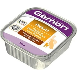GEMON Adult paté bocconcini Pollo - Cibo umido per cani 24 vaschette da 150 g