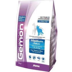 GEMON Medium Adult Tonno e riso - Cibo secco per cani 3 Kg
