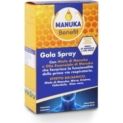 Optima Naturals Manuka Benefit Gola Spray 20 ml - Integratore Per Le Vie Respiratorie