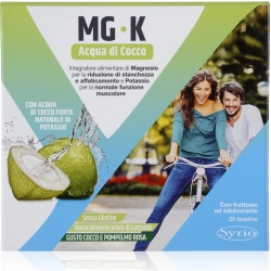 Syrio Mg-K Acqua Di Cocco 20 Bustine - Integratore Di Magnesio E Potassio