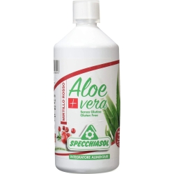 Specchiasol Aloe Vera + Gusto Mirtillo Rosso 1 Lt - Integratore Emolliente E Depurativo Per L'Organismo