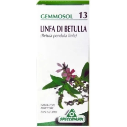 Gemmosol 13 Linfa Betulla Specchiasol - Integratore Drenante flacone da 50 ml
