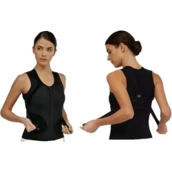 Dualsan Linea Ortopedica - K1 Posture Keeper - Richiamo Dinamico Dorsale Donna Cod.2254 - Taglia 2 Nero