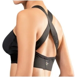 Dualsan Linea Ortopedica - B1 Postural Bra - Reggiseno Posturale Cod. 2650 - Taglia 4 Nero