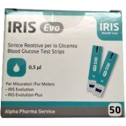 Iris Evo - 50 Strisce Reattive Per Glicemia