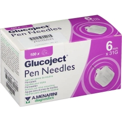 Glucoject Pen Needles - 100 Aghi Per Penna Da Insulina 31G (6 mm)