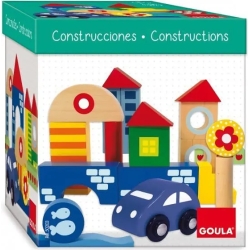 Costruzioni con forme geometriche in legno - 41 pezzi