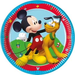 Piatti di carta di topolino - confezione 8 piattini 20 cm