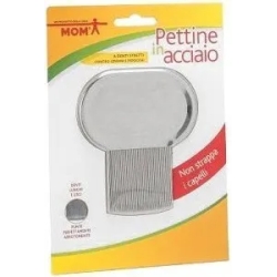 mom - pettine in acciaio per pidocchi e lendini