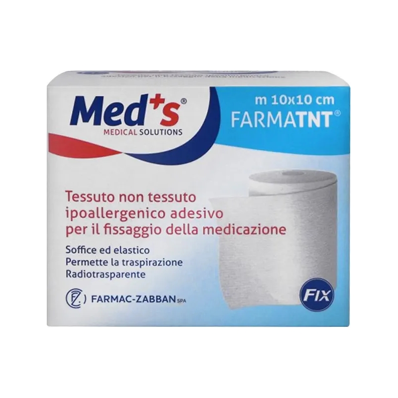 Cerotto In Tnt Meds FarmaTnt - Cerotto Per Fissaggio Medicazione 10 Mt x 10 cm