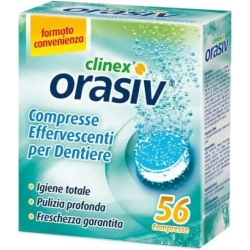 clinex - 56 compresse per la pulizia degli apparecchi ortodontici