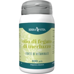 Olio Di Fegato Di Merluzzo 100 Perle - Integratore Per Il Benessere Dell'Organismo