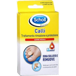 Scholl Calli - 4 Cerotti Idrorepellenti + 4 Dischetti Callifughi