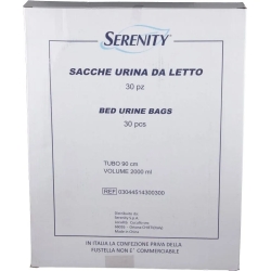 Serenity 30 sacche per urina da letto con tubo da 90 cm volume 2000 ml