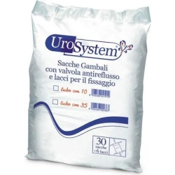 Urosystem - 30 Sacche Gambali Per L'Urina Con Tubo Da 10 cm