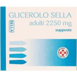 Glicerolo Supposte Adulti 2250 mg - Lassativo stitichezza - 50 supposte