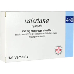 Valeriana 450 mg - Tensioni Nervose, Disturbi Del Sonno 20 Compresse