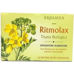 Erbamea Ritmolax Tisana Biologica 20 Bustine Monodose - Integratore Per Il Transito Intestinale