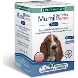 Murnil Sensitive Derma 40 Compresse - Per dermatosi e perdita di peli nei Cani