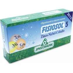 Specchiasol Fisiosol 5 Zinco Nichel Cobalto 20 fiale - Integratore per il Diabete