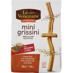 Le Veneziane - Mini Grissini con semi di sesamo e chia 250 g