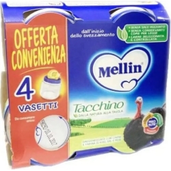 Omogeneizzato di tacchino e farina di riso 4x80 G