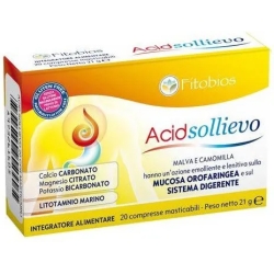 Acid Sollievo 20 Compresse Masticabili - Integratore Per Il Benessere Gastrointestinale