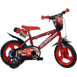 Disney Cars - Bicicletta da Bambino 12 Pollici Rossa
