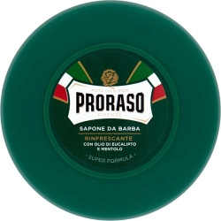 PRORASO Rinfrescante - Sapone Da Barba In Ciotola Con Olio Di Eucalipto E Mentolo 75 ml