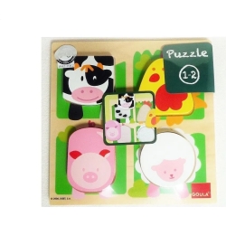 Puzzle Fattoria in tessuto